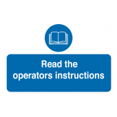 Read The Operators Instructions Destructible Labels