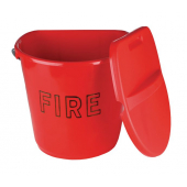 Red Moulded Plastic Fire Buckets