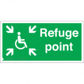 Braille & Tactile Refuge Point Signs