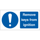 Remove Keys From Ignition Vinyl Safety Labels On-a-Roll
