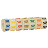 Removx™ Colour-Coded Day Labels 6 rolls of 1000
