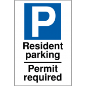 Resident Parking Permit Required Reserved Parking Signs