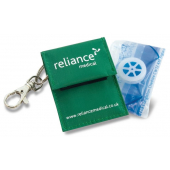 Resuscitation Face Shield In Green Keyring Pouch