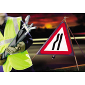 Roll Up Traffic Control Ahead Reflective Traffic Sign