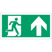 Running Man Arrow Up Exit Sign