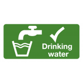 Drinking Water Eco Friendly Safety Labels On-a-Roll