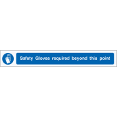 Safety Gloves Required Floor Marking Strips