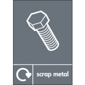 WRAP Scrap Metal WRAP Metal Waste Recycling Signs