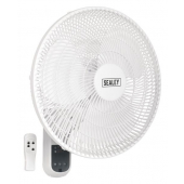 Sealey 16" Remote Control Wall Fan With Tilt And Swivel 