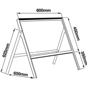 Single Sided Stanchion For 1 x 600x600mm Sign