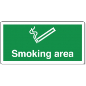 Smoking Area High Gloss Sign
