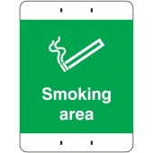 Smoking Area Post Mount Sign