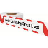 Social Distancing Saves Lives Floor Tapes