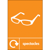 Spectacles Recycling WRAP Waste Signs