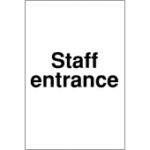 Staff Entrance Signs Staff Entrance Car Parking Signs