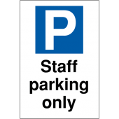 Staff Parking Only Reserved Parking Staff Parking Only Signs