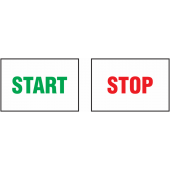 Colour Coded Machine Indicator Start Stop Labels
