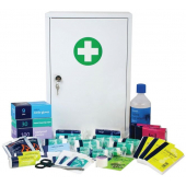 Stocked Metal First Aid Cabinets