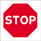 Stop Works Stanchion Traffic Sign
