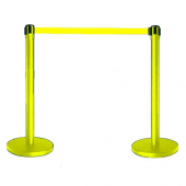 Tensabarrier® Yellow Post With Yellow Webbing