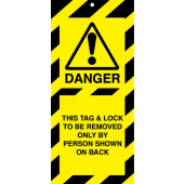 This Tag And Lock To Be Removed By Lock Out Safety Tags