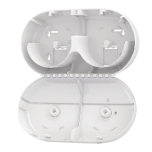 Tork® Smart One Mini Twin Toilet Tissue Dispenser White