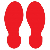 Toughstripe™ Footprints Floor Marking Tape Colour Red