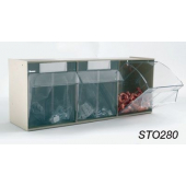 Clear Transparent Storage Box 3 Compartments
