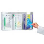 Acrylic Gloves Dispenser Horizontal Compartments