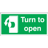 Turn To Open Anti Clockwise Symbol Sign