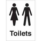 Unisex Toilets Sign