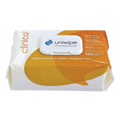 Uniwipe Clinical Sanitising Wipes Pack of 100