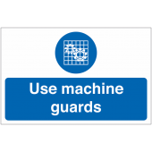 Use Machine Guards On-The-Spot Safety Labels Pack of 6