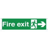 Vandal Resistant Fire Exit Signs With Arrow Right