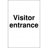 Visitor Entrance Visitor Parking Visitor Entrance Sign
