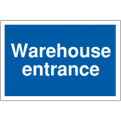 Warehouse Entrance Car Park Navigation Traffic Signs