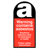 Warning Contains Asbestos Eco Friendly Labels-On-A-Roll