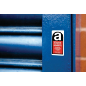 Warning Contains Asbestos Vinyl Safety Labels On-a-Roll