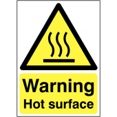 Warning Hot Surface Sign