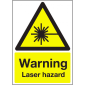 Warning Laser Hazard Warning Signs