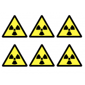 Radioactive Symbol Vinyl Safety Labels On-a-Sheet