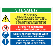Warning This Building Site Is Dangerous Safety Signs