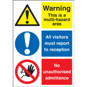 Warning This Is A Multi Hazard Area Multi Message Sign
