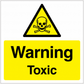 Warning Toxic Safety Labels 10 Pack