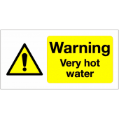 Warning Very Hot Water Sign