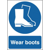 Wear Boots Mandatory Signs