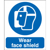 Wear Face Shield Sign