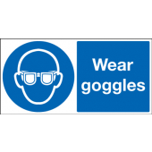 Wear Goggles Sign
