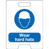 Wear Hard Hats Temporary indoor stand