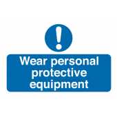 Wear PPE Destructible Safety Labels